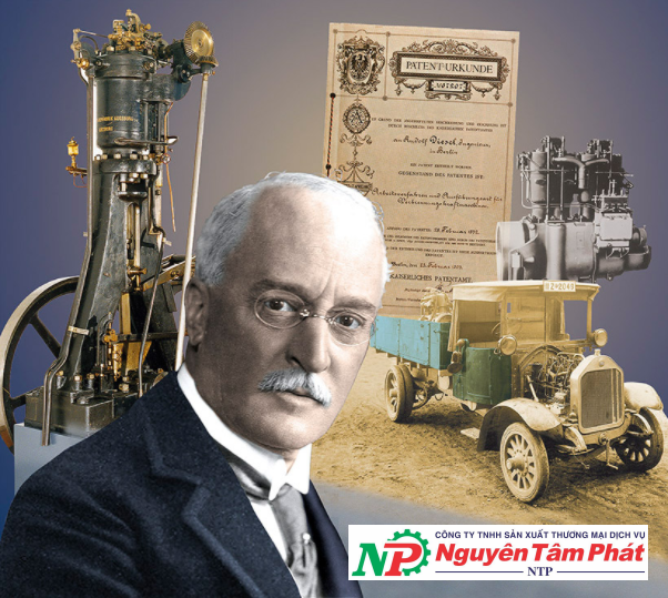 Ông Rudolf Diesel người đã phát minh ra động cơ diesel